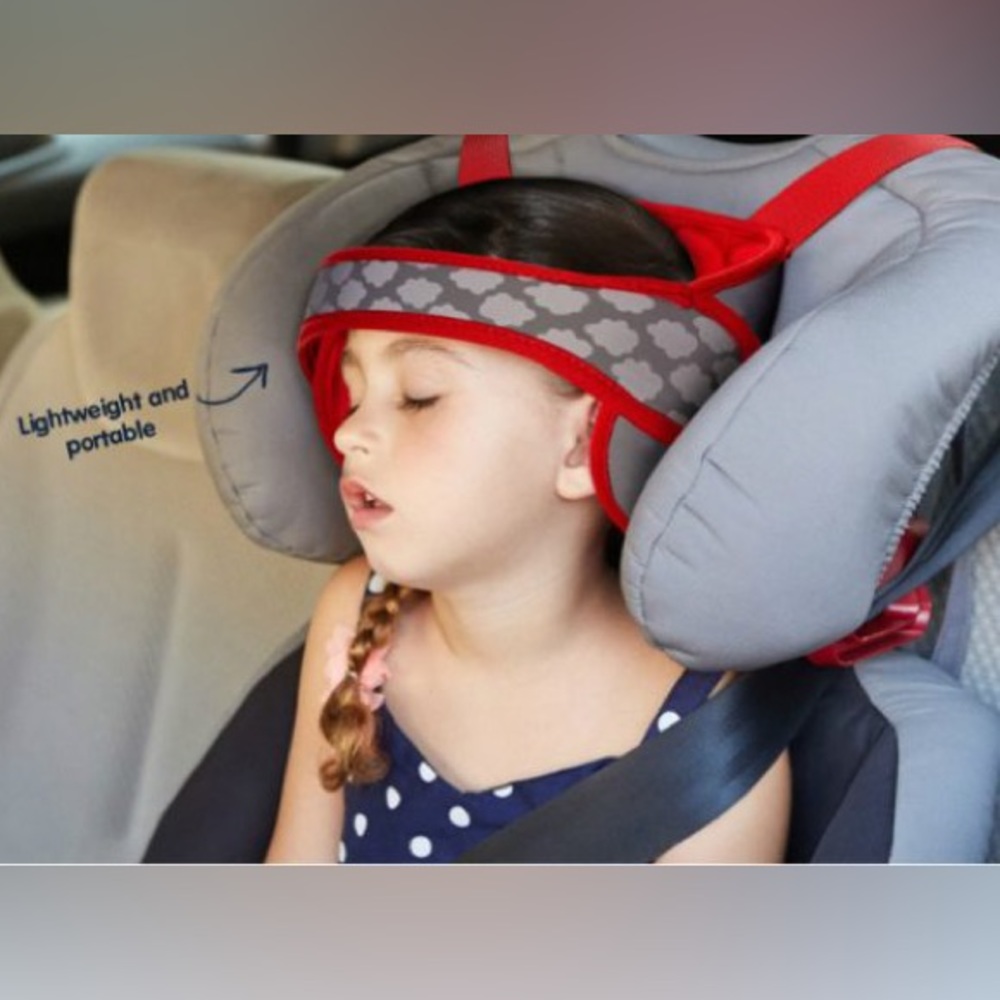 Kakiblin Lightweight & portable blue head & neck support for napping child